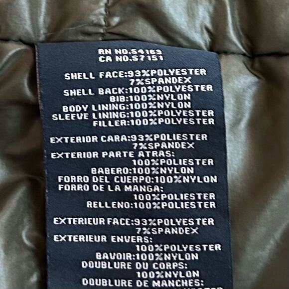 EUC Tommy Hilfiger Black/Green Soft-Shell Hooded Bomber Jacket with Bib. Size M. - Picture 9 of 10